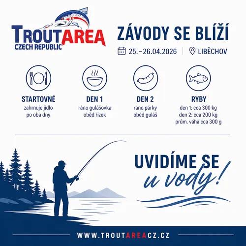 Závody Liběchov Trout Area Cup jaro 2026 ...